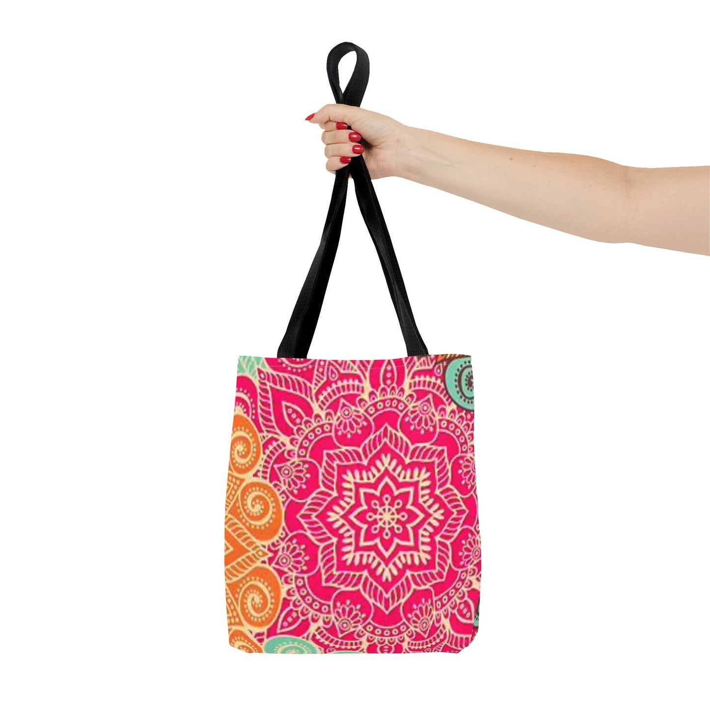 Pink And Orange Design Multi Color BRAND NEW MODERN Tote Bag (AOP)