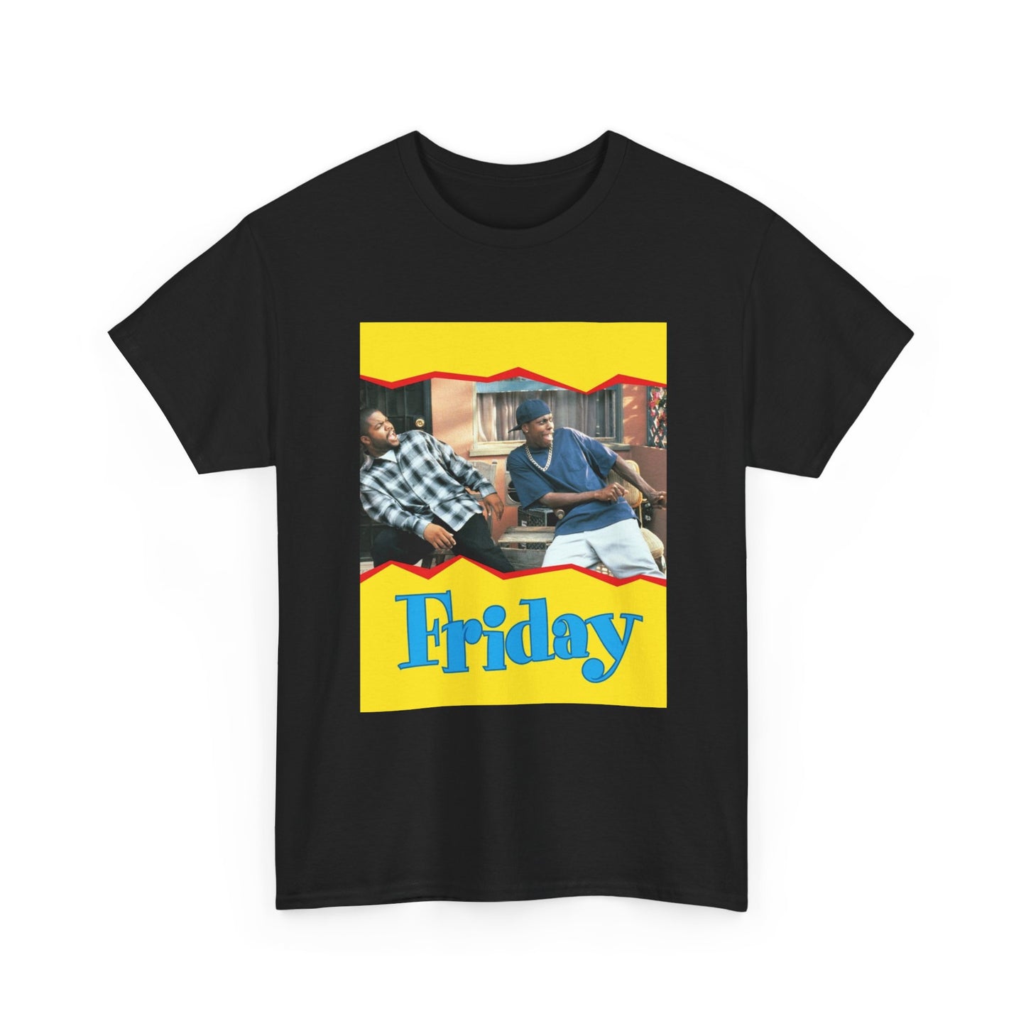 Friday Tshirt Movie Poster Ice Cube Comedy Vintage Retro Unisex Heavy Cotton Tee