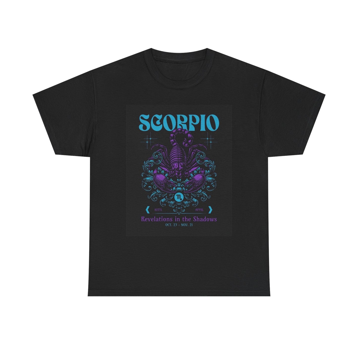 Scorpio Zodiac Astrology Sign Graphic T Shirt Unisex Heavy Cotton Tee