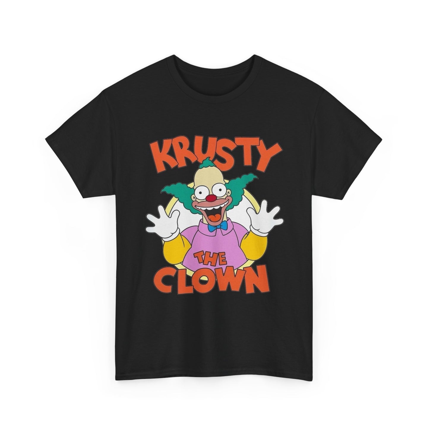 Krusty The Clown Graphic T Shirt NEW Vintage Unisex Heavy Cotton Tee