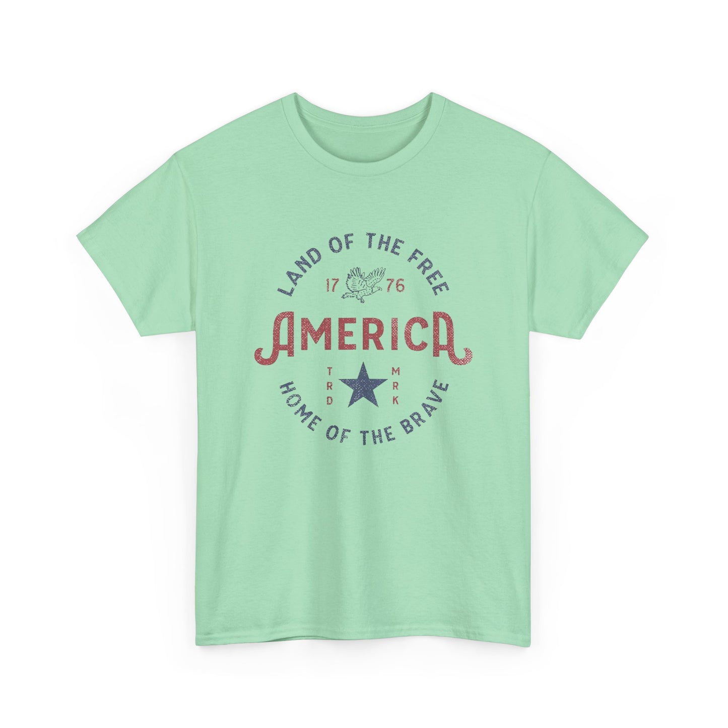America Land Of The Free Graphic T Shirt Adult New Tee