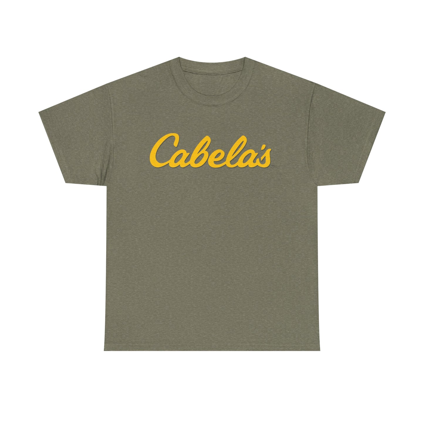 Cabelas Graphic T Shirt Outdoors Fishing Gear Unisex Heavy Cotton Tee