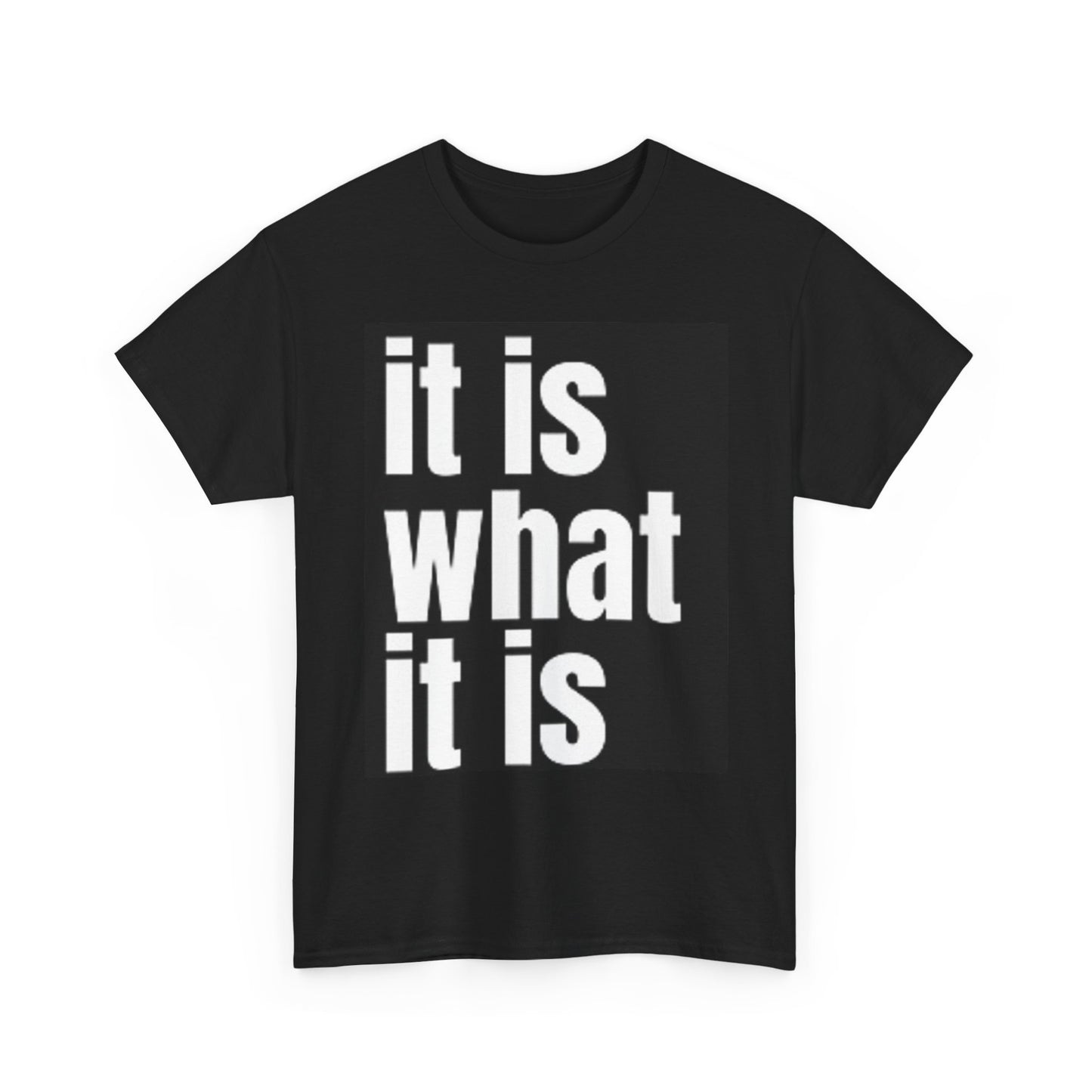 It is What It Is Funny Graphic T Shirt Jokes Unisex Heavy Cotton Tee