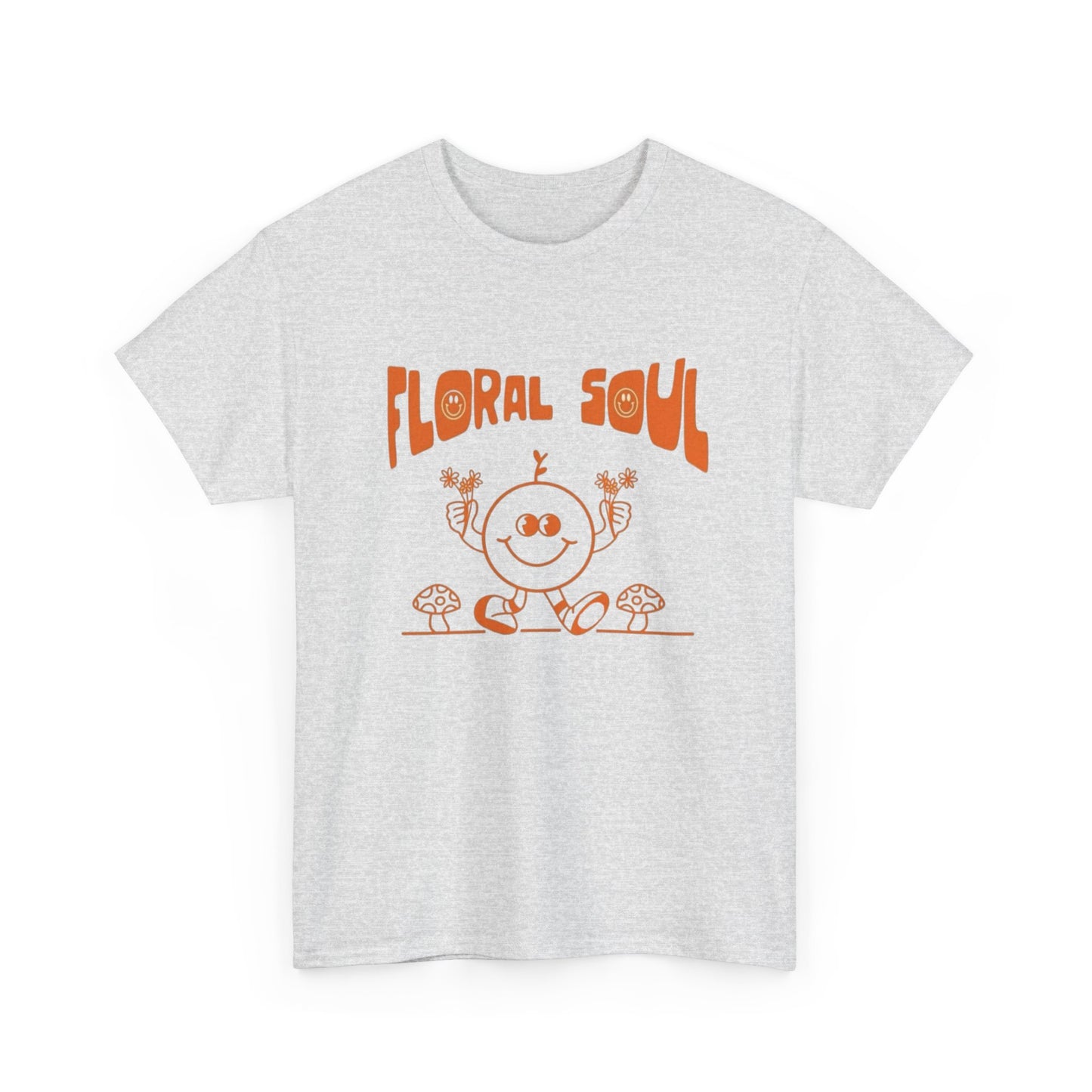 Floral Soul Retro Graphic T Shirt Unisex Heavy Cotton Tee
