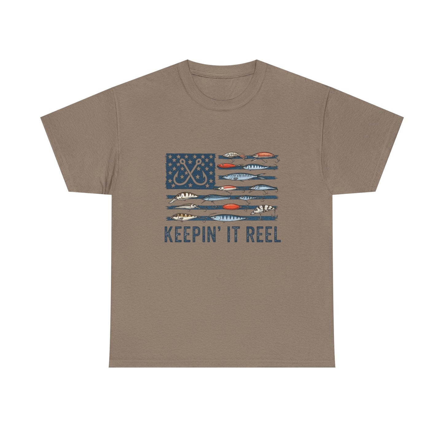 Keeping It Reel Fishing Graphic T Shirt Unisex Heavy Cotton Tee Gift