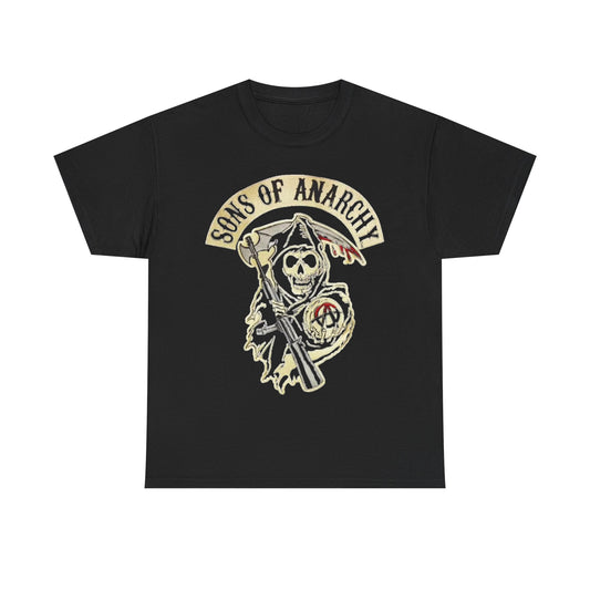 Sons of Anarchy T-shirt classic Harley Davidson graphic Unisex Heavy Cotton Tee