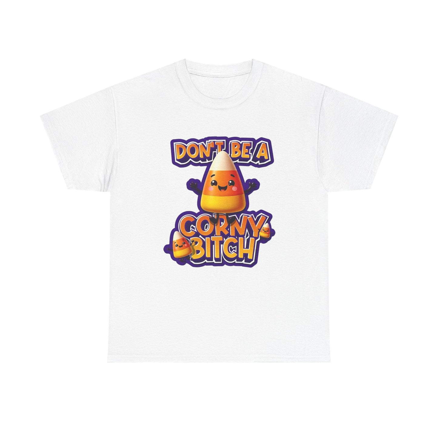 Funny Candy Corn Halloween Graphic T Shirt NEW Unisex Heavy Cotton Tee