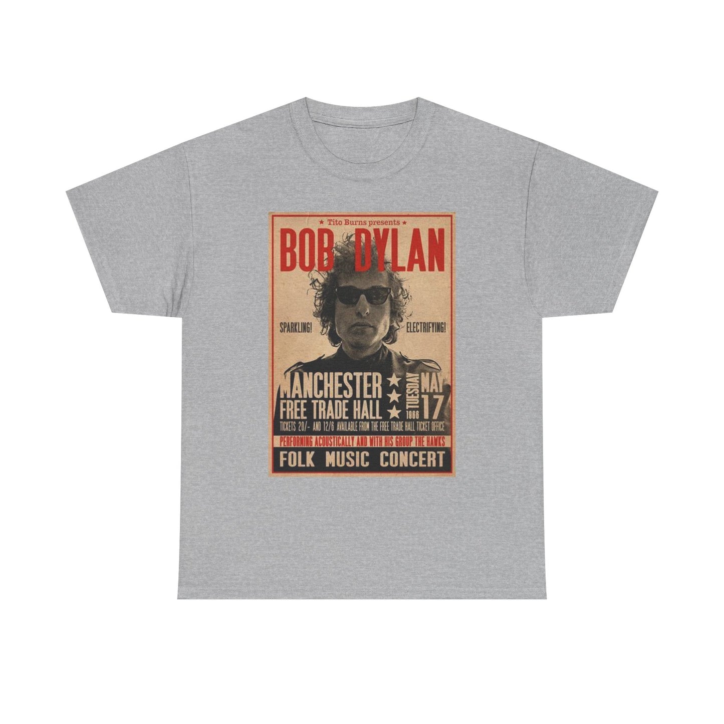 Bob Dylan Vintage Graphic T Shirt Unisex Heavy Cotton Tee