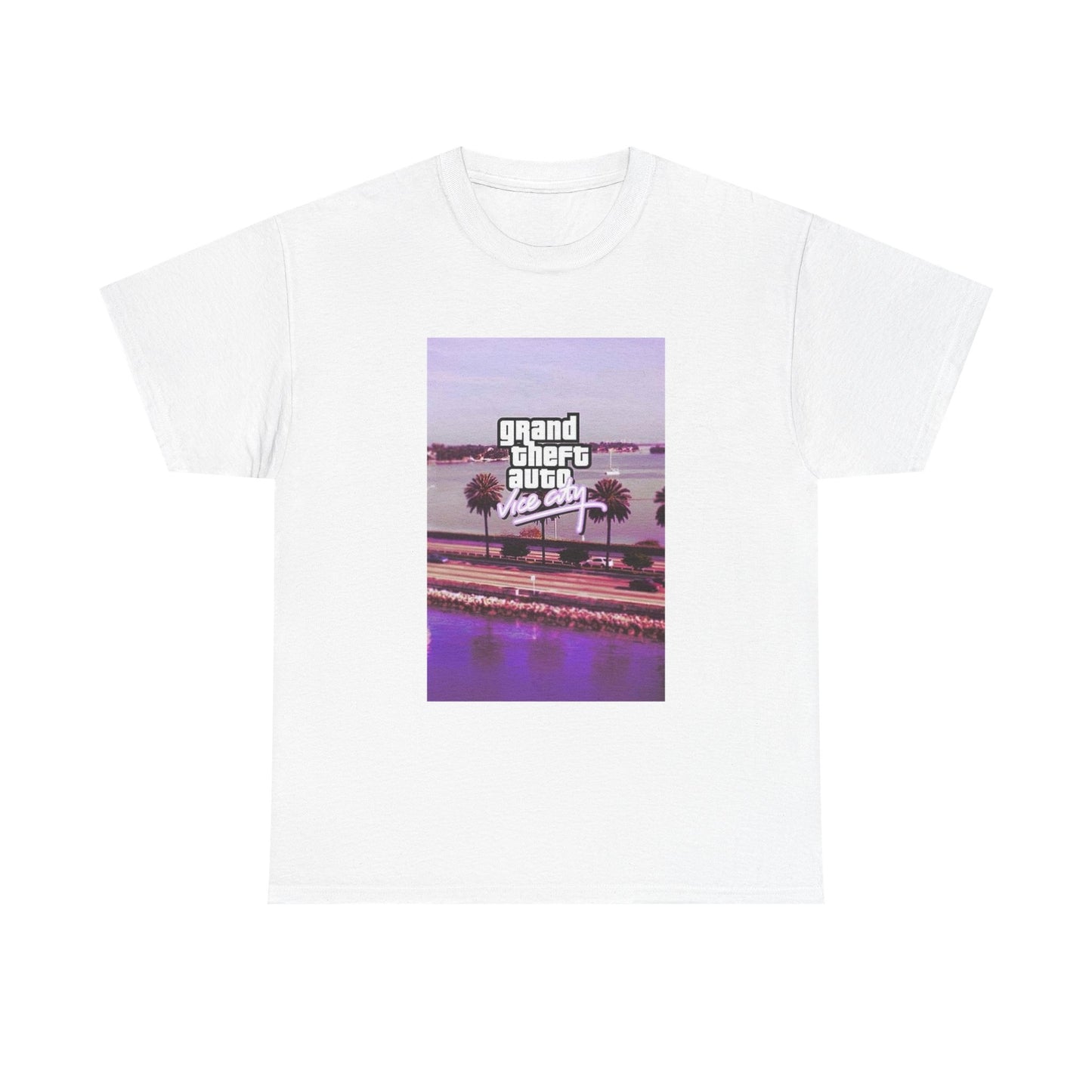 Grand Theft Auto Tshirt Vice City Retro Gaming Graphic Unisex Heavy Cotton Tee 1