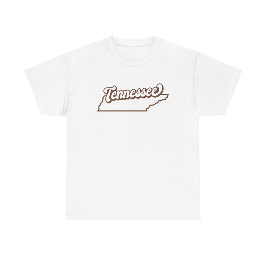 Tennessee Outline State Logo BRAND NEW Apparel T Shirt Unisex Unisex Cotton Tee