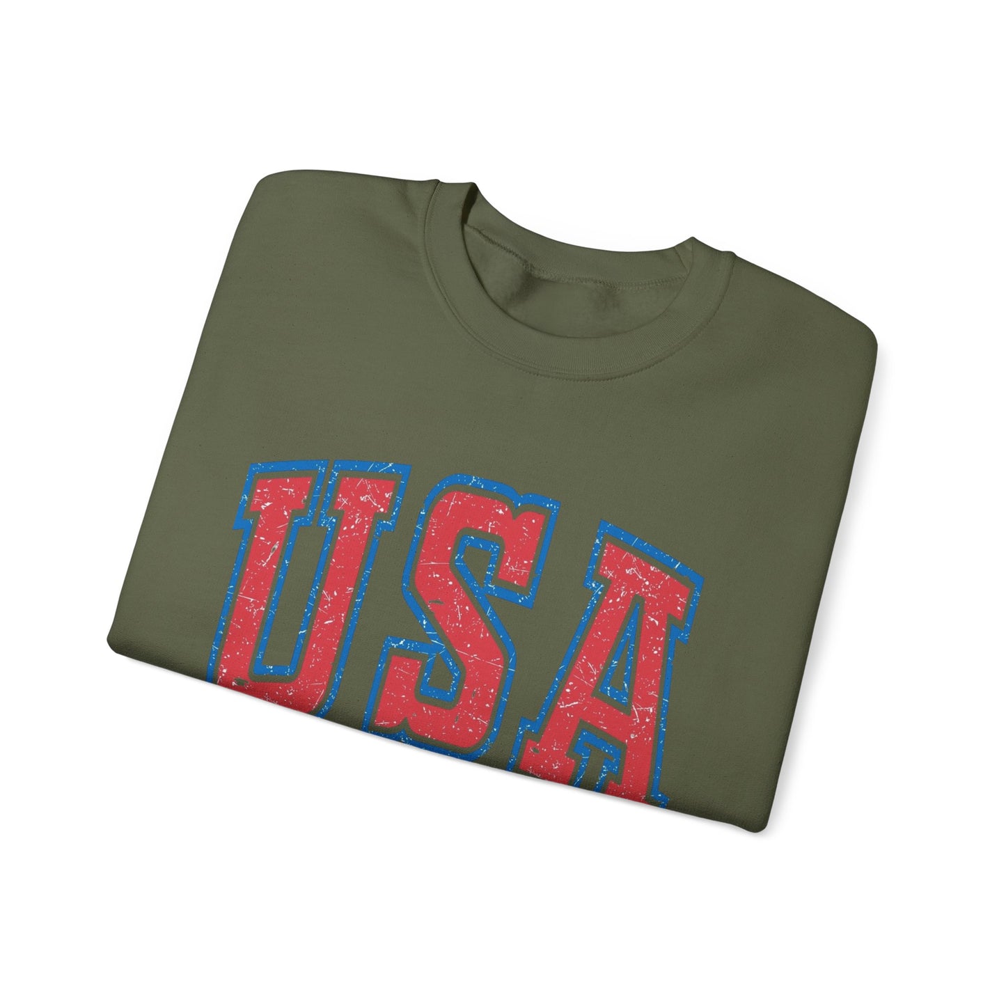 USA Est 1776 American Flag Sweater NEW Unisex Heavy Blend™ Crewneck Sweatshirt