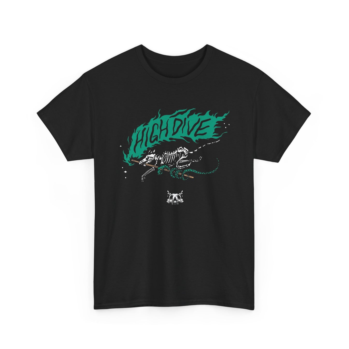 High dive Skeleton Graphic T-Shirt Unisex Heavy Cotton Tee