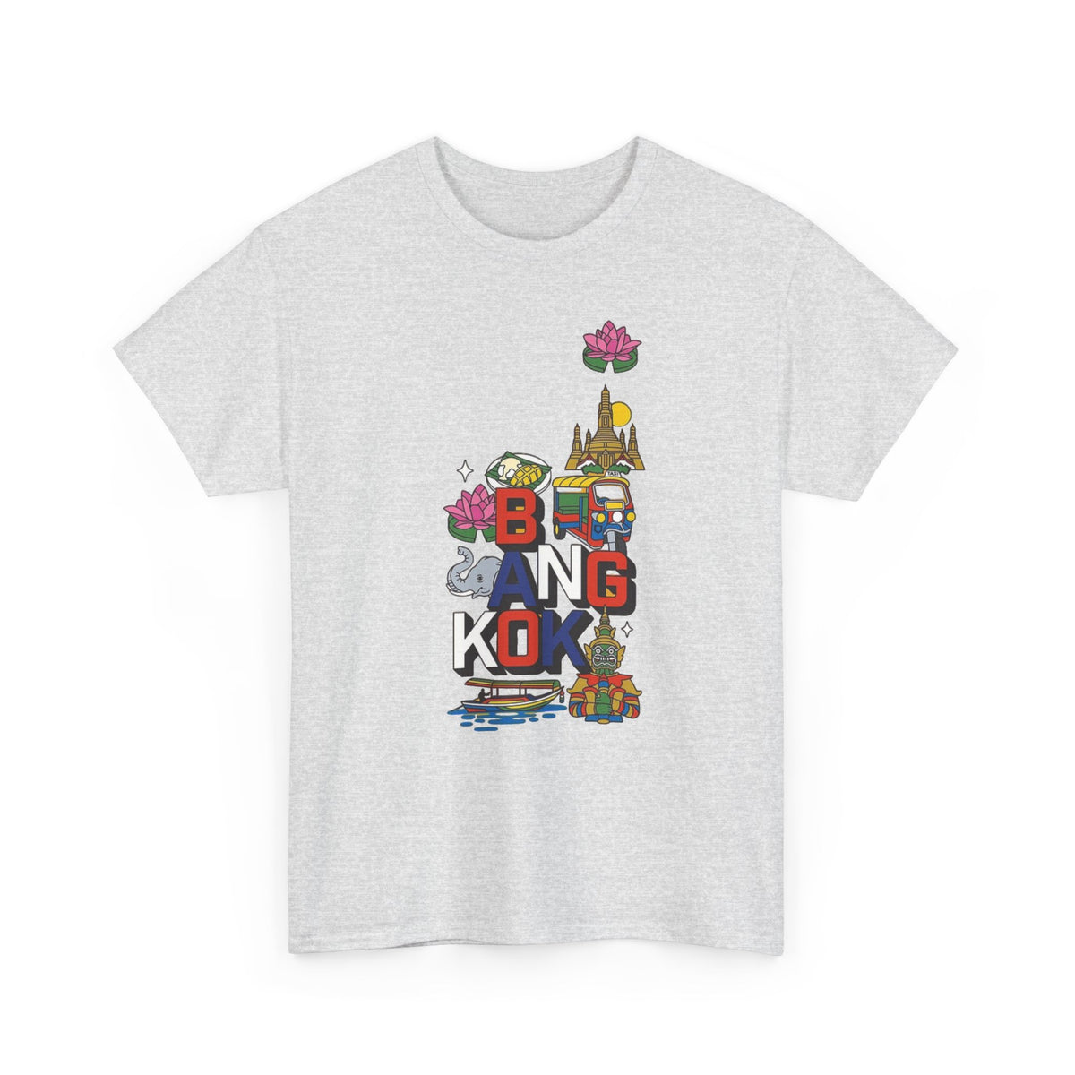 Bangkok Thailand Travel Collage T-Shirt Men's Graphic Tee