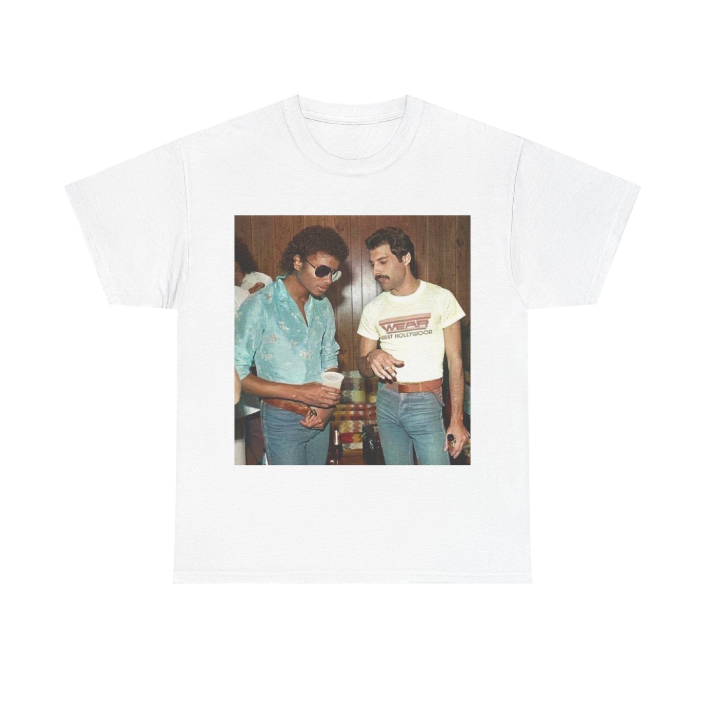 Michael jackson Queen tshirt vintage 80s retro graphic Unisex Heavy Cotton Tee