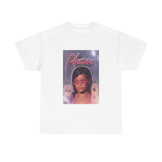 Rihanna Tshirt Retro Pop Rap Poster Tour Merch Riri Unisex Heavy Cotton Tee