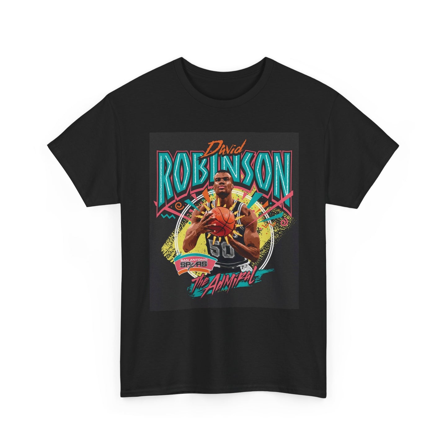 David Robinson Graphic T Shirt Vintage 90s Unisex Heavy Cotton Tee