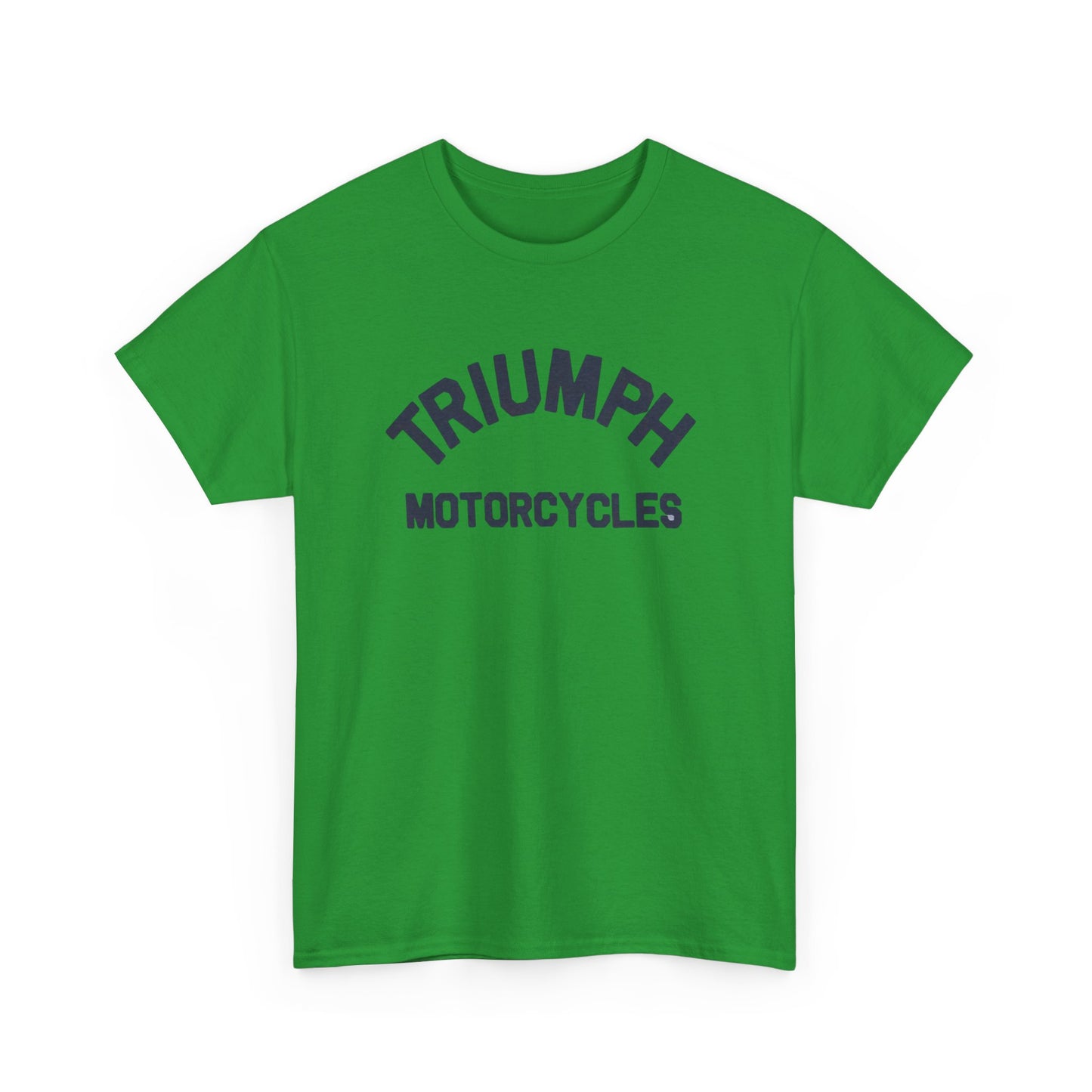 Triumph Motorcycles Tshirt Vintage Logo Classic Fit Unisex Heavy Cotton Tee