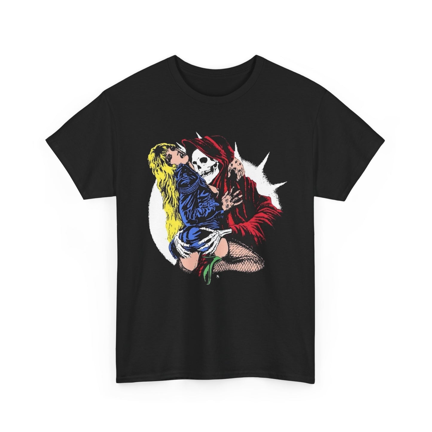 Grim Reaper Love Graphic T Shirt ADULT NEW Heavy Cotton Tee