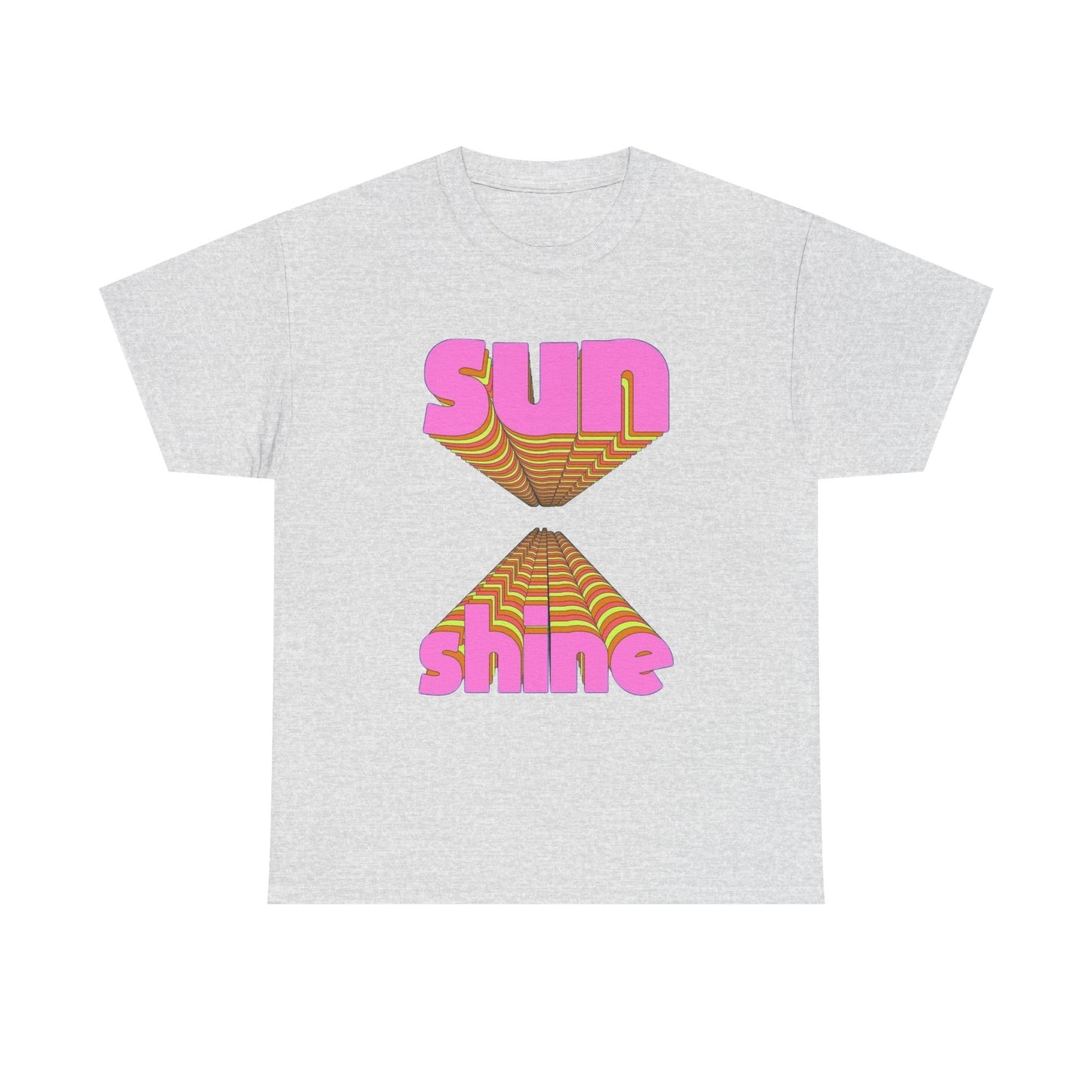 Sunshine 70's Retro Graphic T Shirt NEW Unisex Heavy Cotton Tee