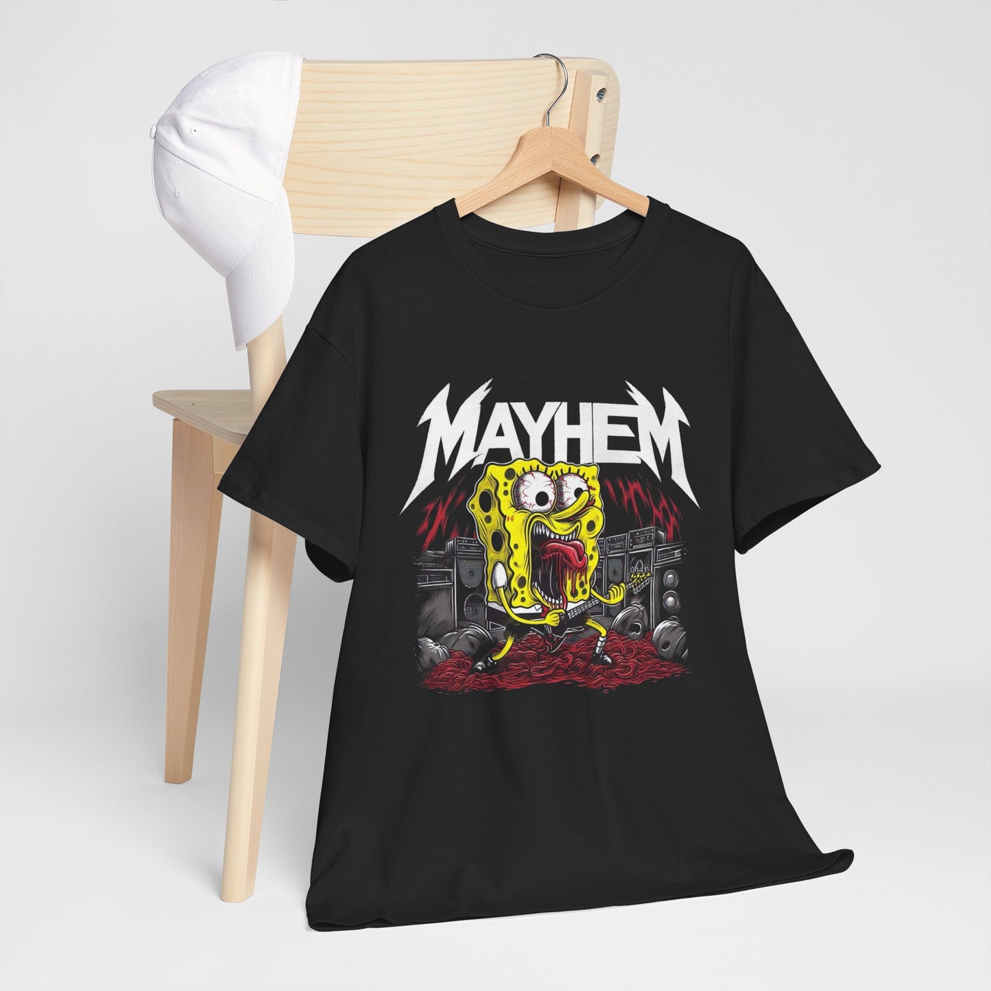 Total Mayhem Rock And Roll Metal Graphic T Shirt Heavy Cotton Tee NEW ADULT