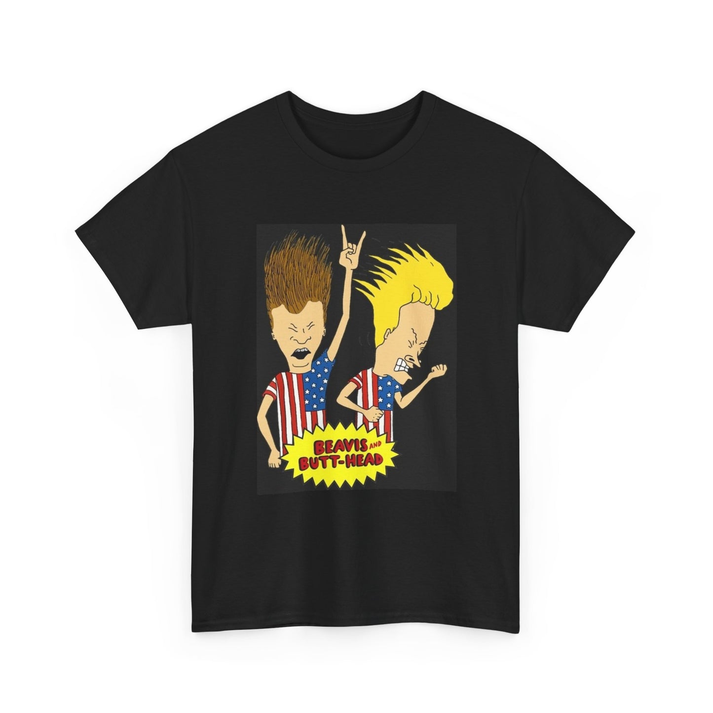 Beavis And Butthead Tshirt Comedy Tv Series Retro American Flag Unisex