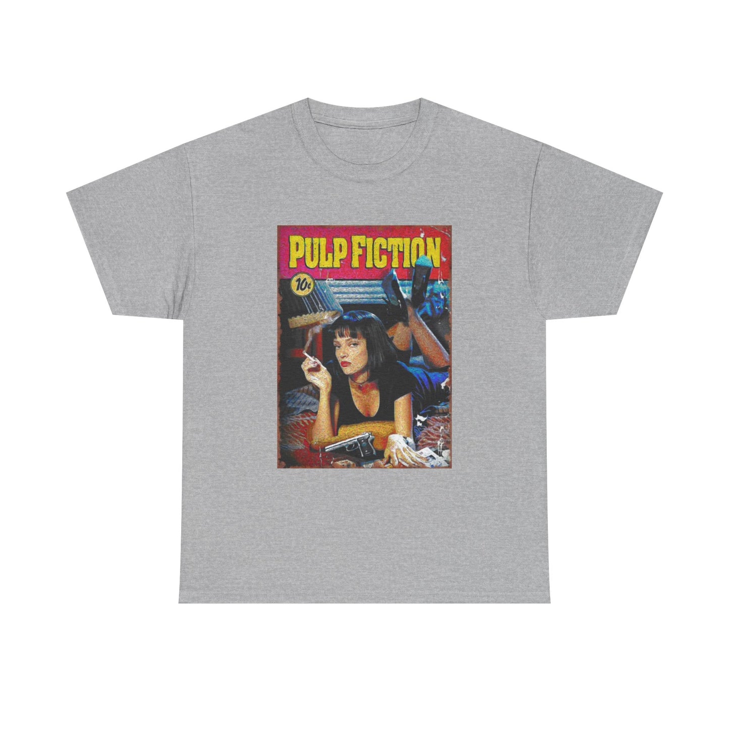 Pulp fiction T-shirt vintage graphic retro movie poster Unisex Heavy Cotton Tee
