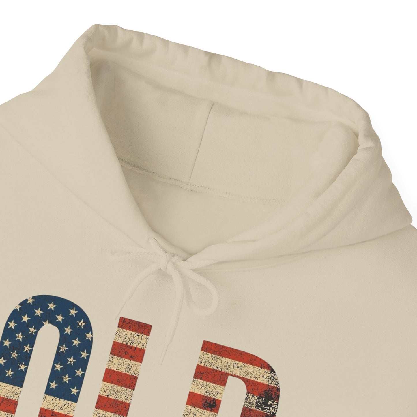 OLD American Flag Retro Graphic Hoodie Men's Heavy Blend™ Hooded Sweatshirt