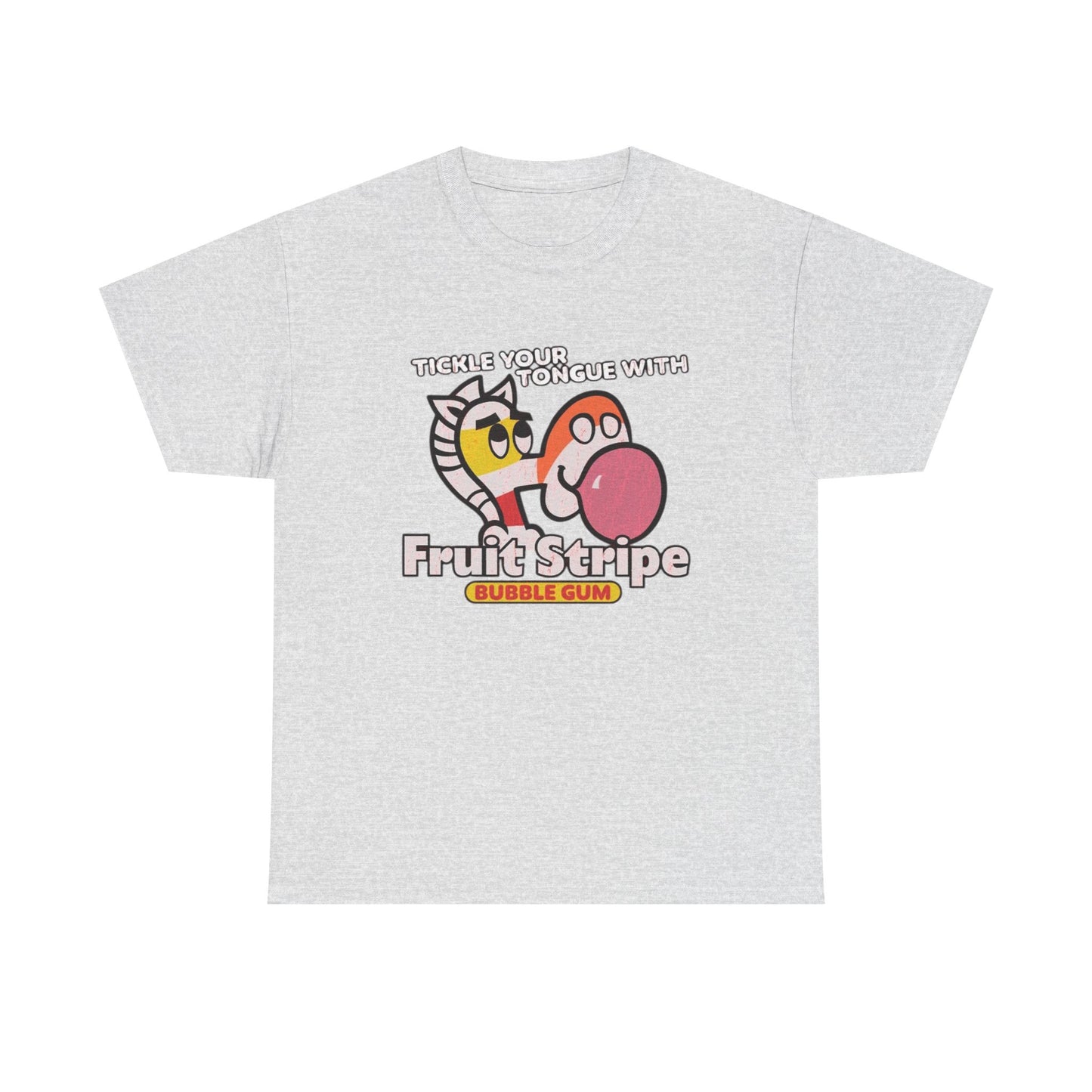 Fruit Stripe Graphic T Shirt Vintage 90s Nostalgia Unisex Heavy Cotton Tee