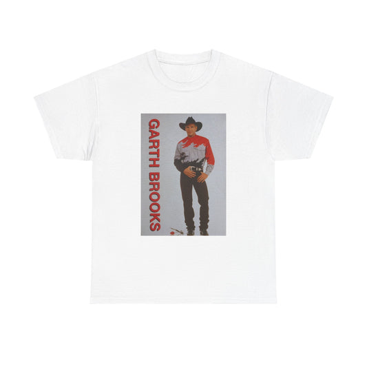 Garth Brooks Tshirt Retro Country Short Sleeve Unisex Heavy Cotton Tee New Tour