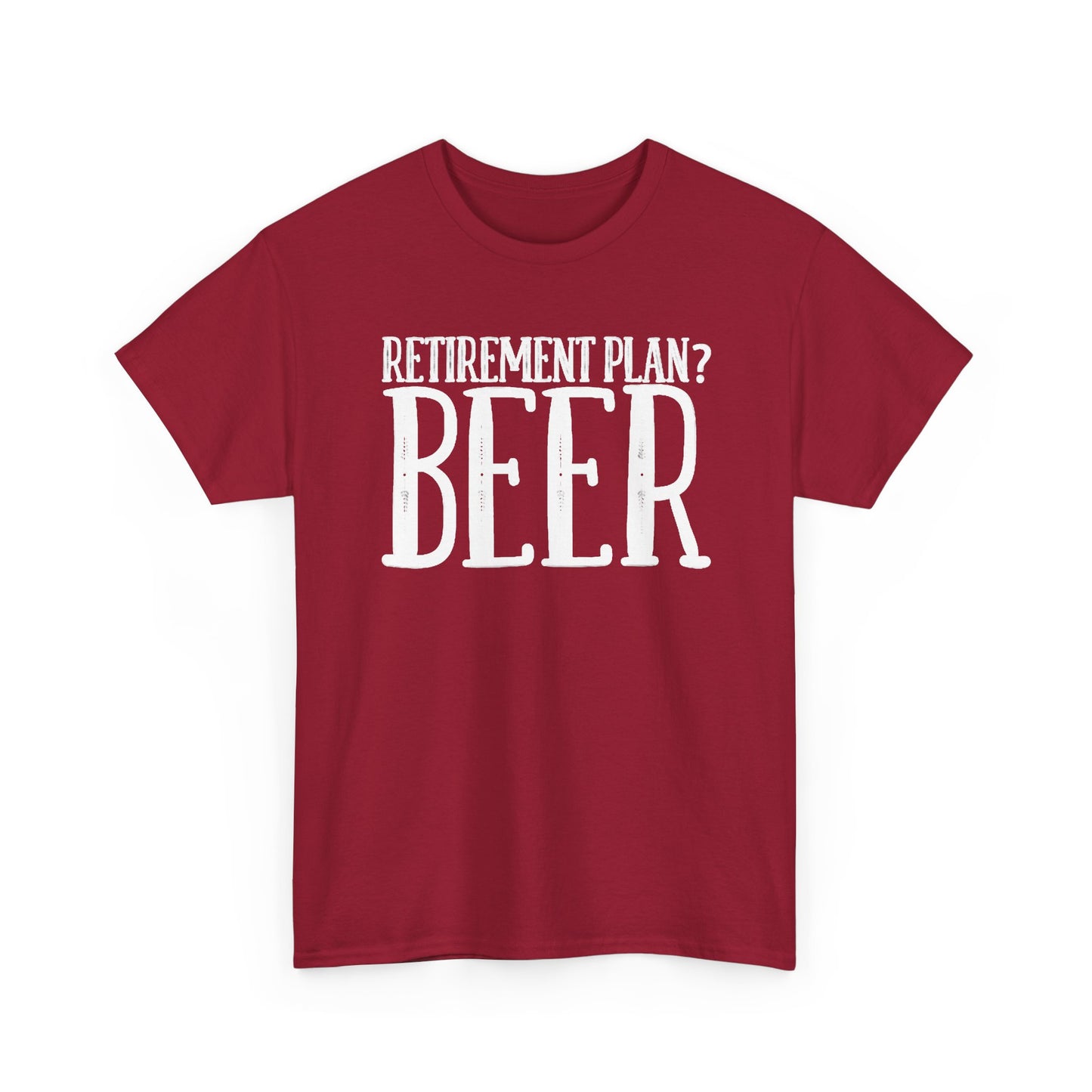 Retirement Plan Beer T Shirt Funny Graphic Cold Beer Retro Jokes Unisex