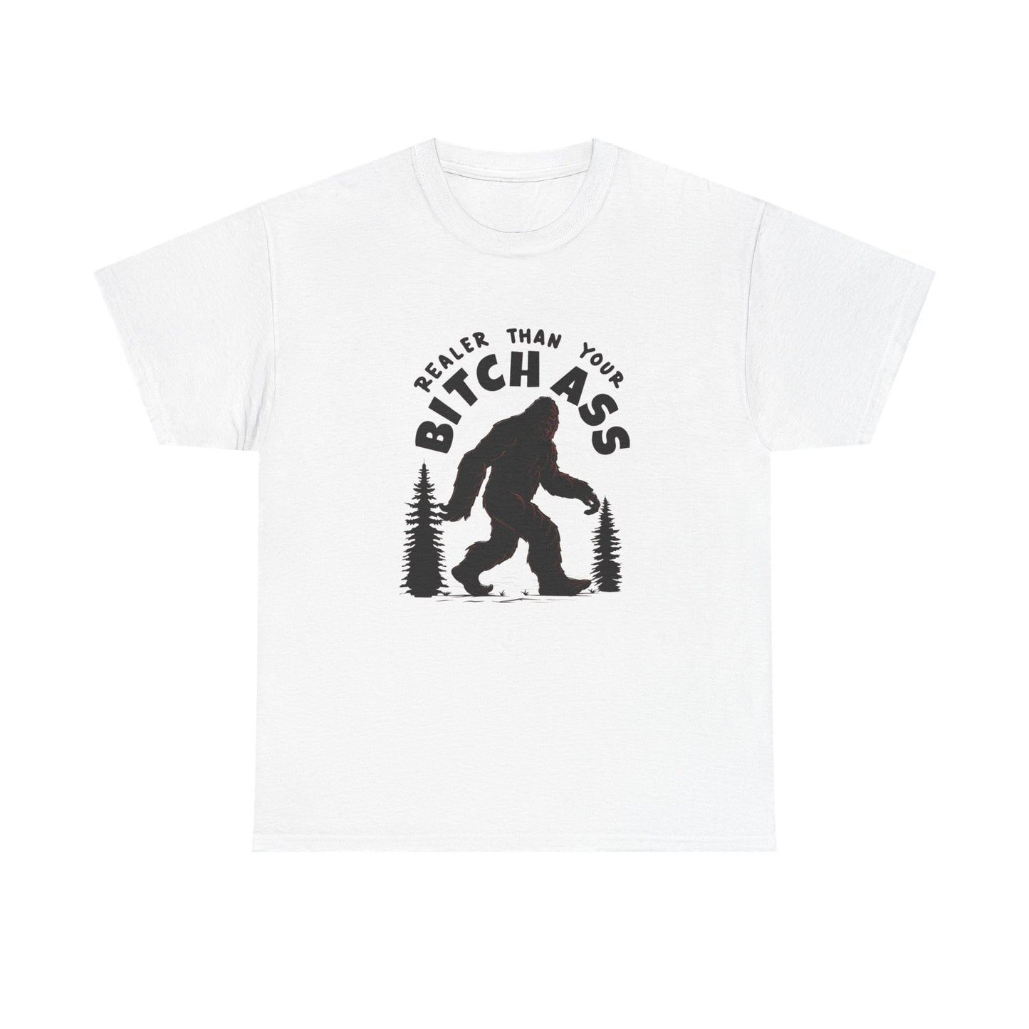 Funny Sasquatch Graphic T Shirt Unisex Heavy Cotton Tee