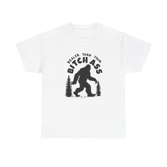 Funny Sasquatch Graphic T Shirt Unisex Heavy Cotton Tee