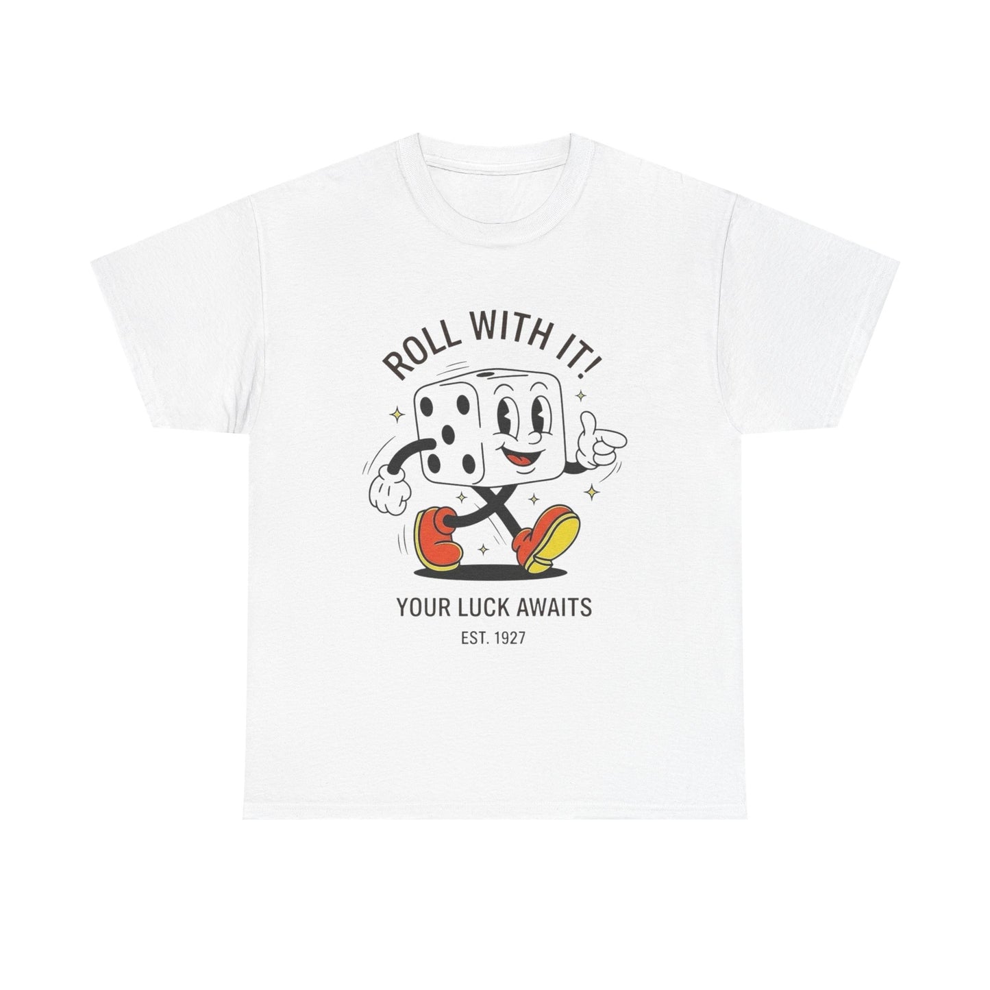 Roll With It Graphic T Shirt NEW GIFT Unisex Heavy Cotton Tee