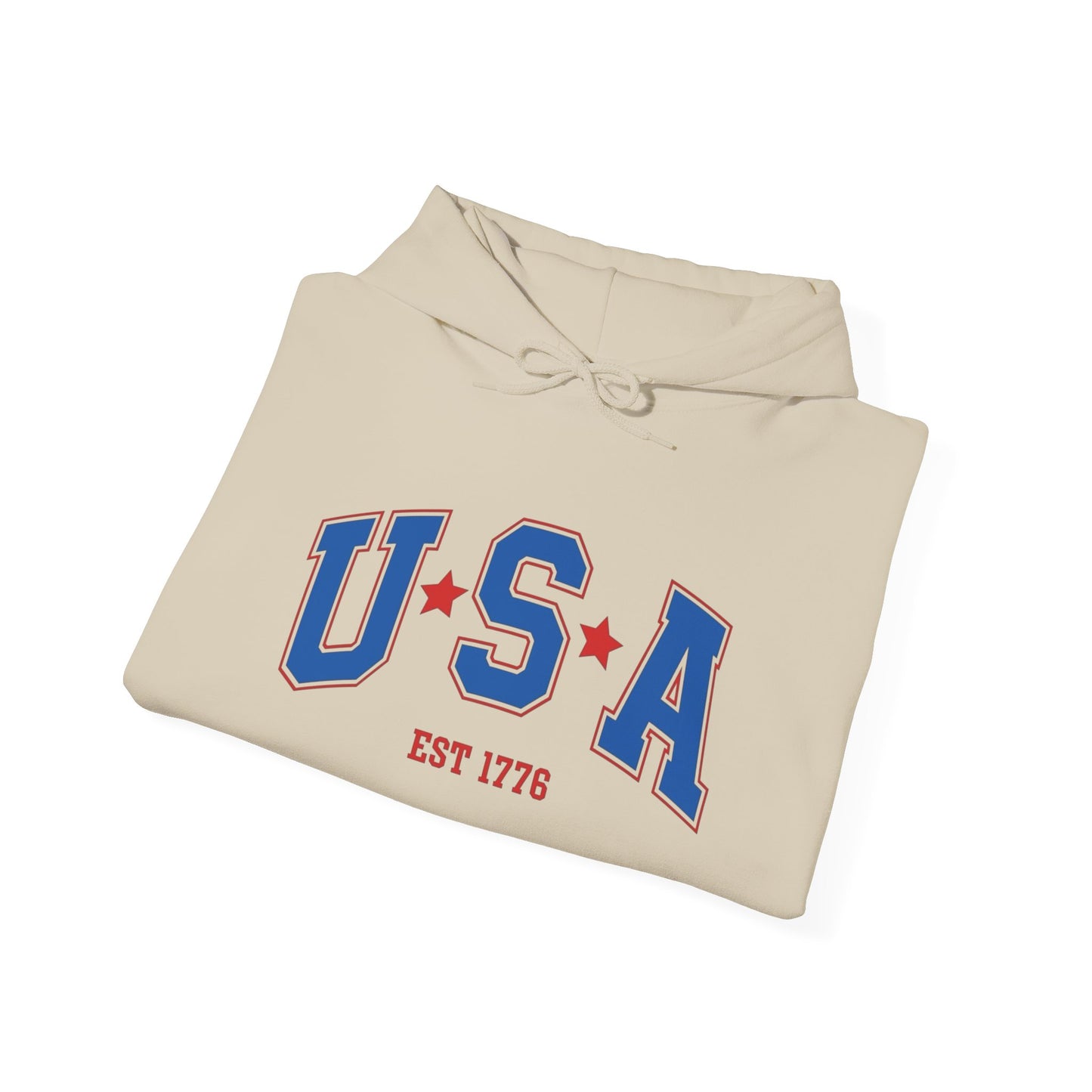 USA American Flag 1776 Graphic Hoodie Heavy Blend™ NEW Sweatshirt