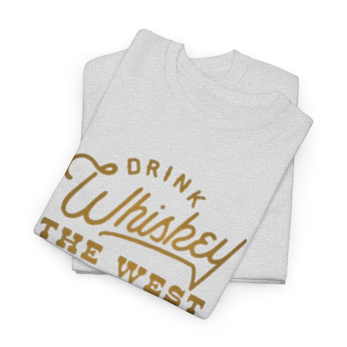 Drink Whiskey Graphic T Shirt Men's Classic Retro Heavy Cotton Tee