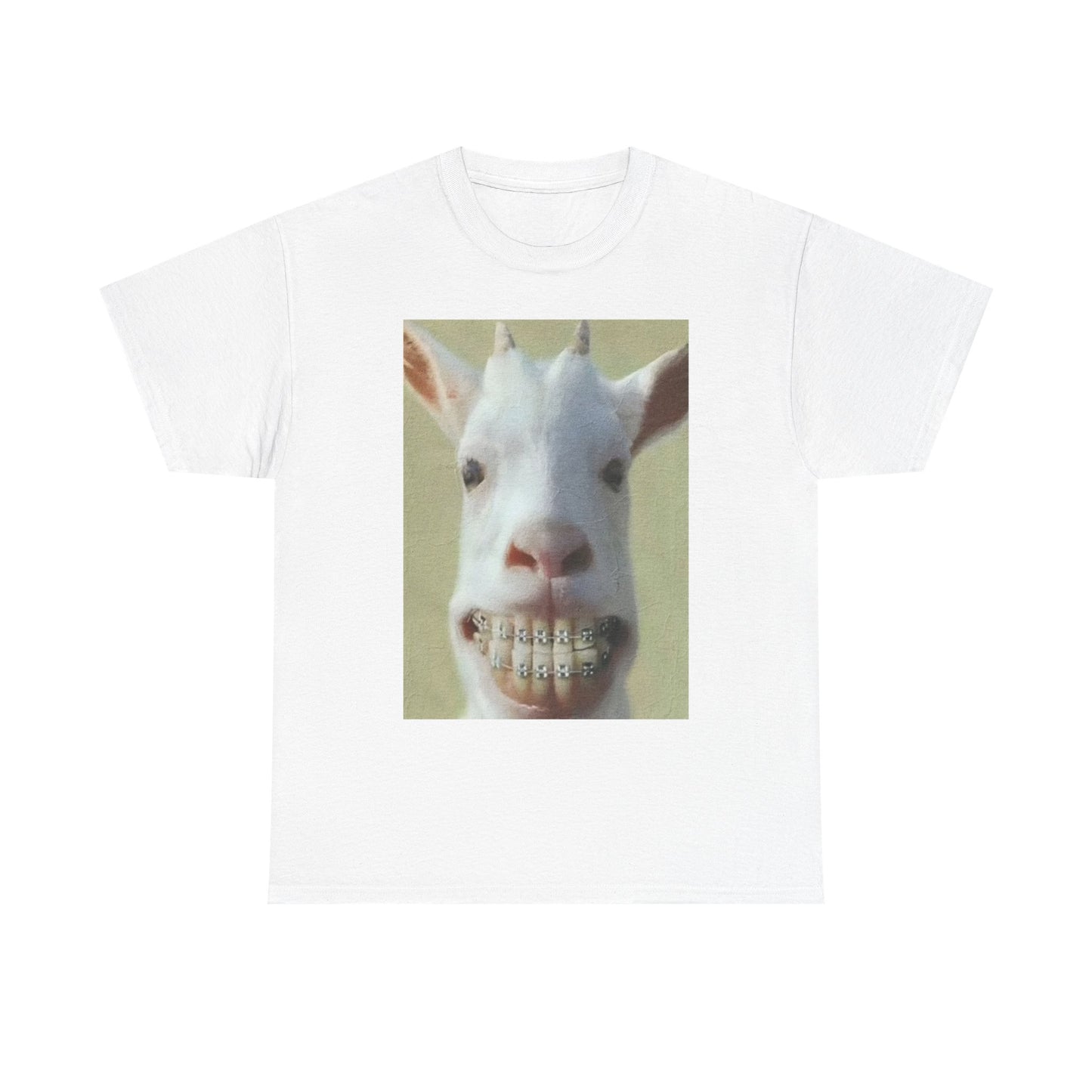 Funny Animal Graphic T Shirt Sheep goat Farm Hilarious Unisex Heavy Cotton Tee