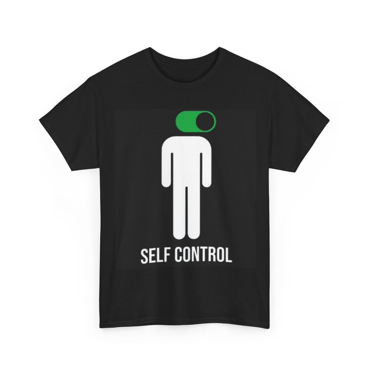 Self Control Shirt Funny Turn It Off Graphic Gift Unisex Heavy Cotton Tee
