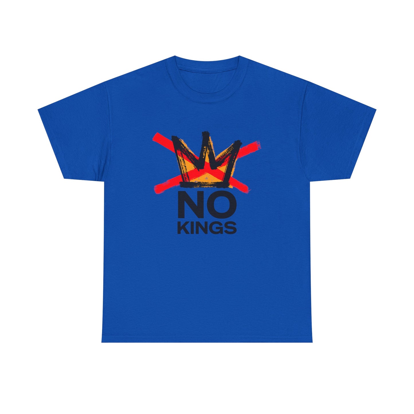 No Kings Graphic T Shirt Protest Resist BLM Support Unisex Heavy Cotton Tee