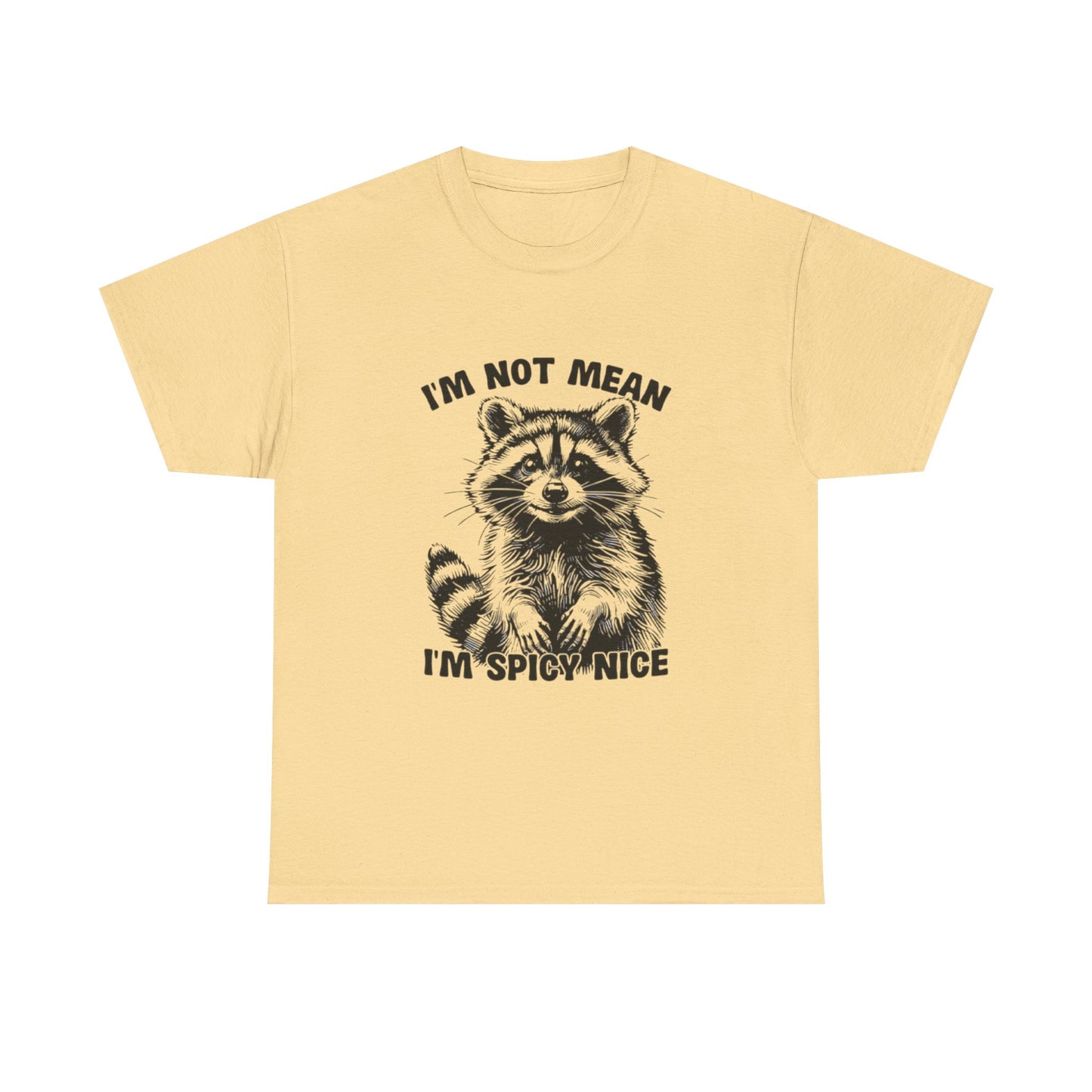 I'm Not Mean I'm Spicy Nice Funny Graphic T Shirt Unisex Heavy Cotton Tee