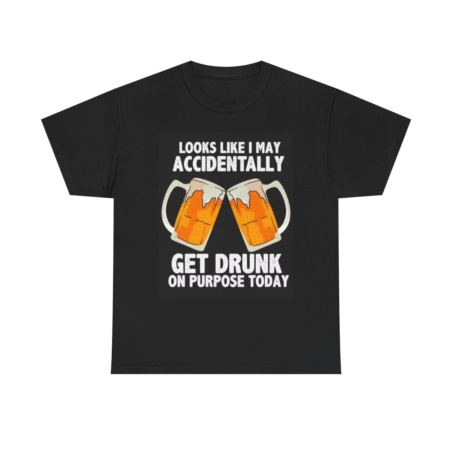 Get Drunk Today T Shirt Funny Beer Comedy Graphic Unisex Heavy Cotton Tee