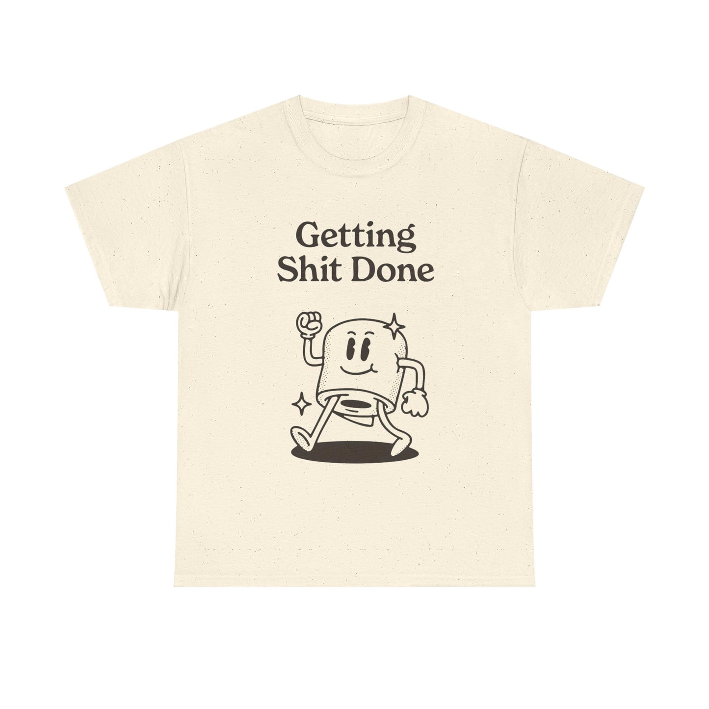 Getting It Done Funny Jokes Graphic T Shirt Unisex Heavy Cotton Tee Gift