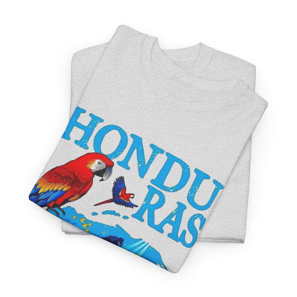 Honduras Graphic T Shirt Men's Retro Tropical Birds Heavy Cotton Tee