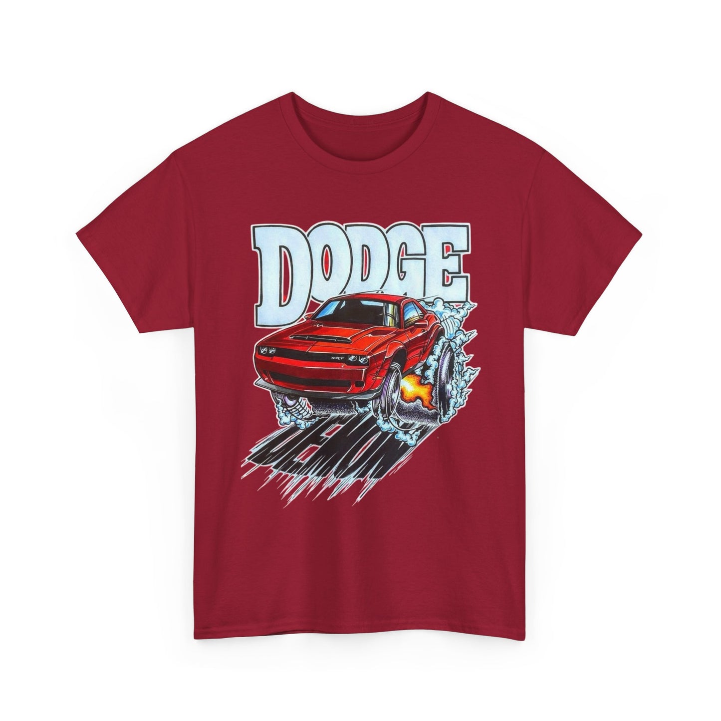 Dodge Demon Hellcat Srt Graphic T Shirt Men's Heavy Cotton Tee