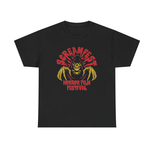 Scream fest Horror Film Festival Graphic T Shirt Unisex Heavy Cotton Tee NEW
