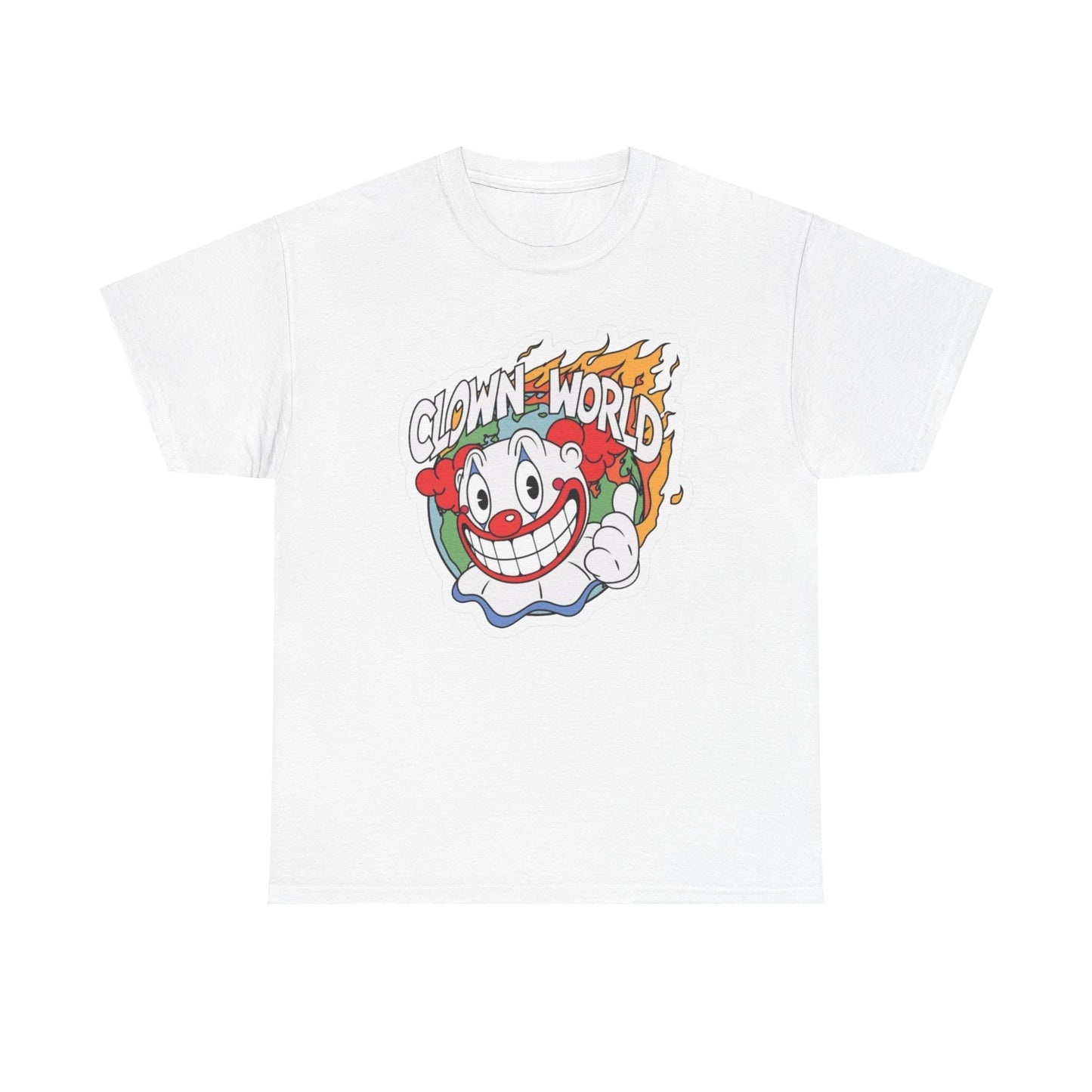Clown World Graphic T-Shirt Unisex Heavy Cotton Tee Gift NEW