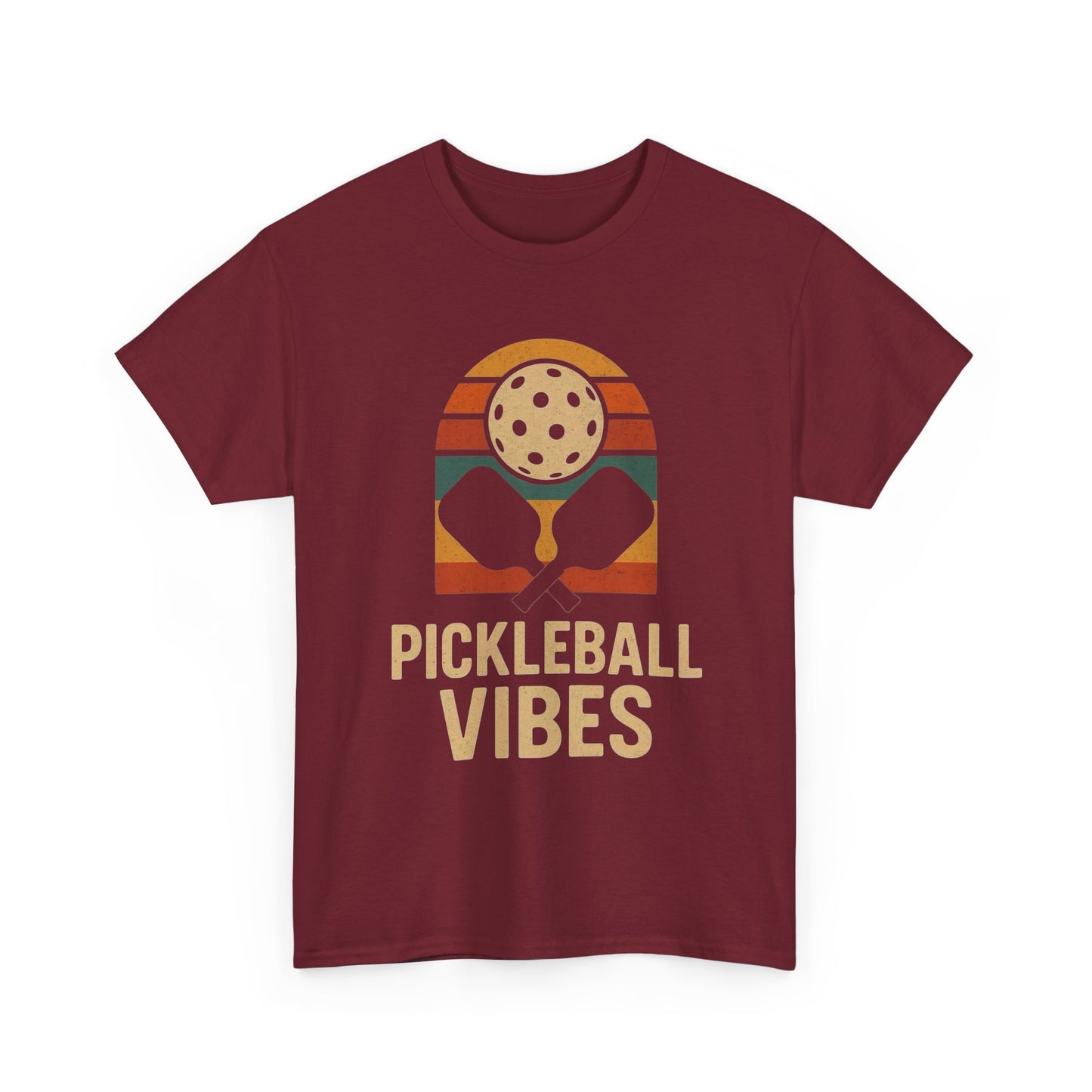 Pickleball Vibes Graphic T Shirt Heavy Cotton Tee