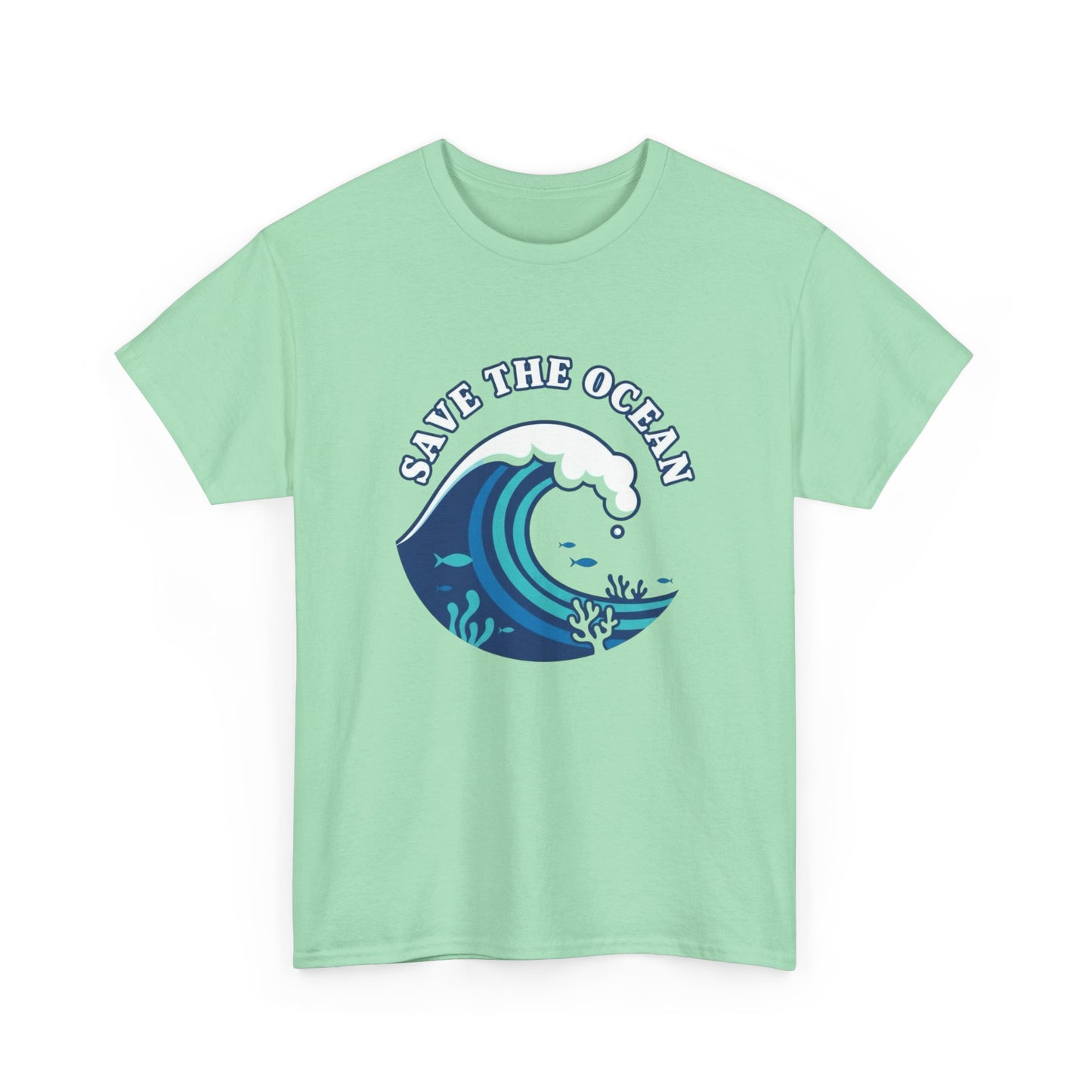 Save The Ocean Graphic T Shirt Adult NEW