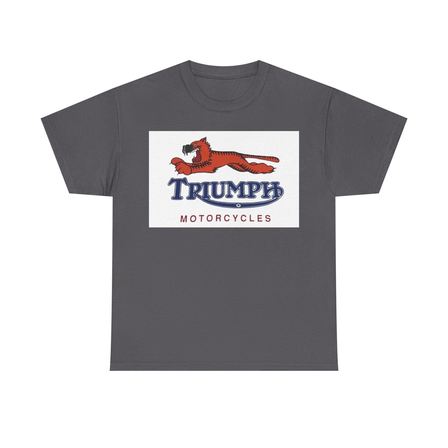 Triumph T-shirt vintage motorcycles nostalgia Tiger Unisex Heavy Cotton Tee