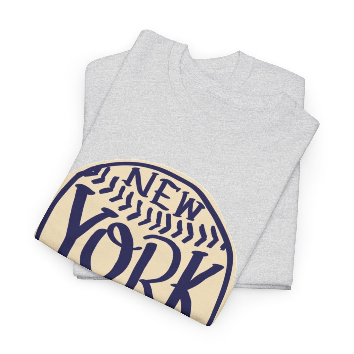 New York Retro Baseball Graphic T Shirt Men's Heavy Cotton Tee