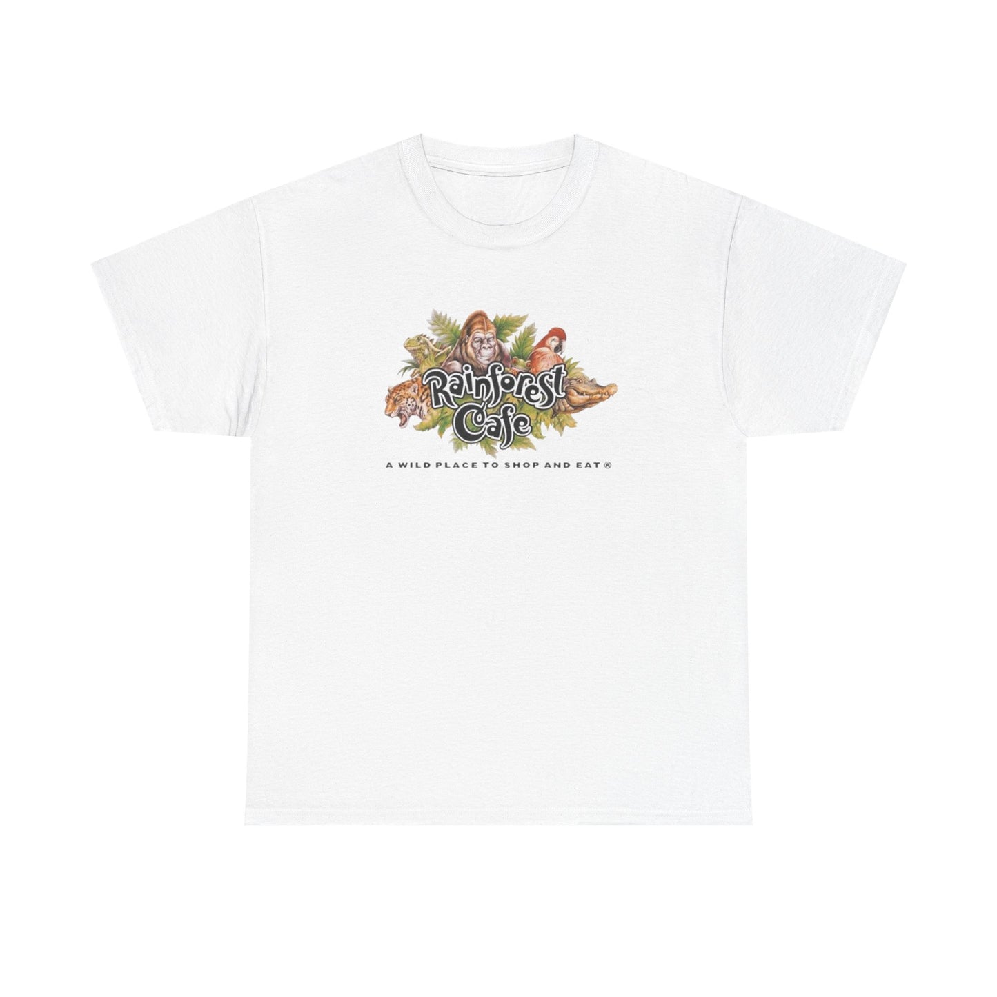 Rainforest Cafe Retro Graphic T Shirt S-5XL NEW Unisex Heavy Cotton Tee
